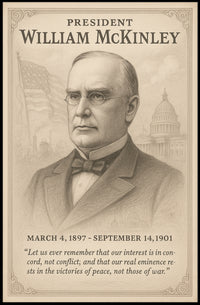 William McKinley Presidency Commemoration Poster PosterGoat