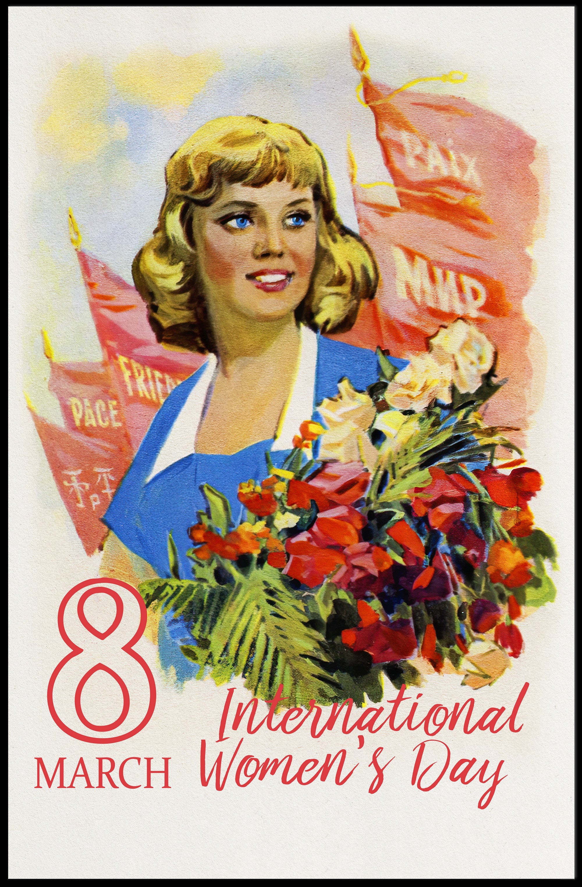 International Women's Day Unity Political or Propaganda Poster