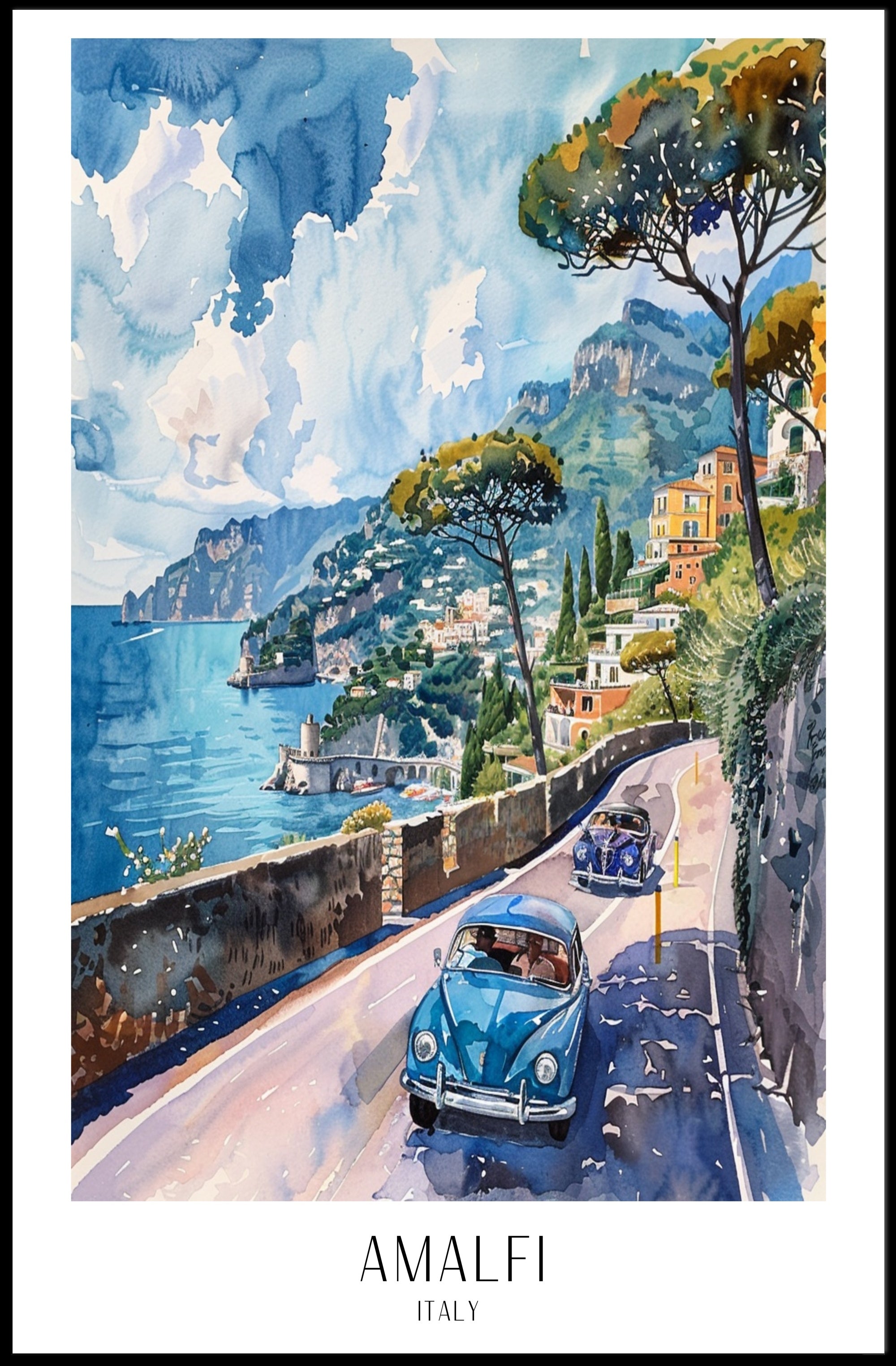 Amalfi Coast Adventure Poster PosterGoat