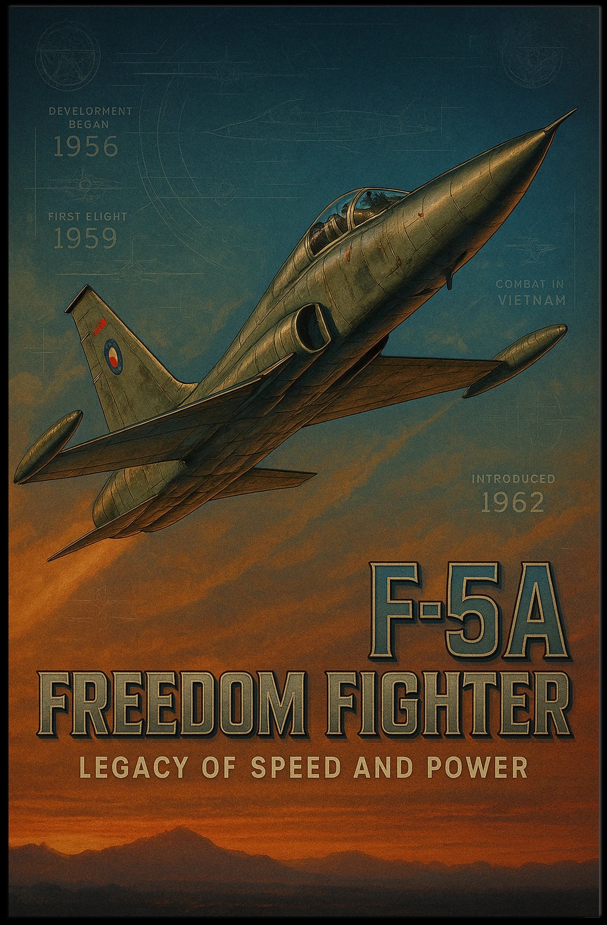 F-5A Freedom Fighter Poster