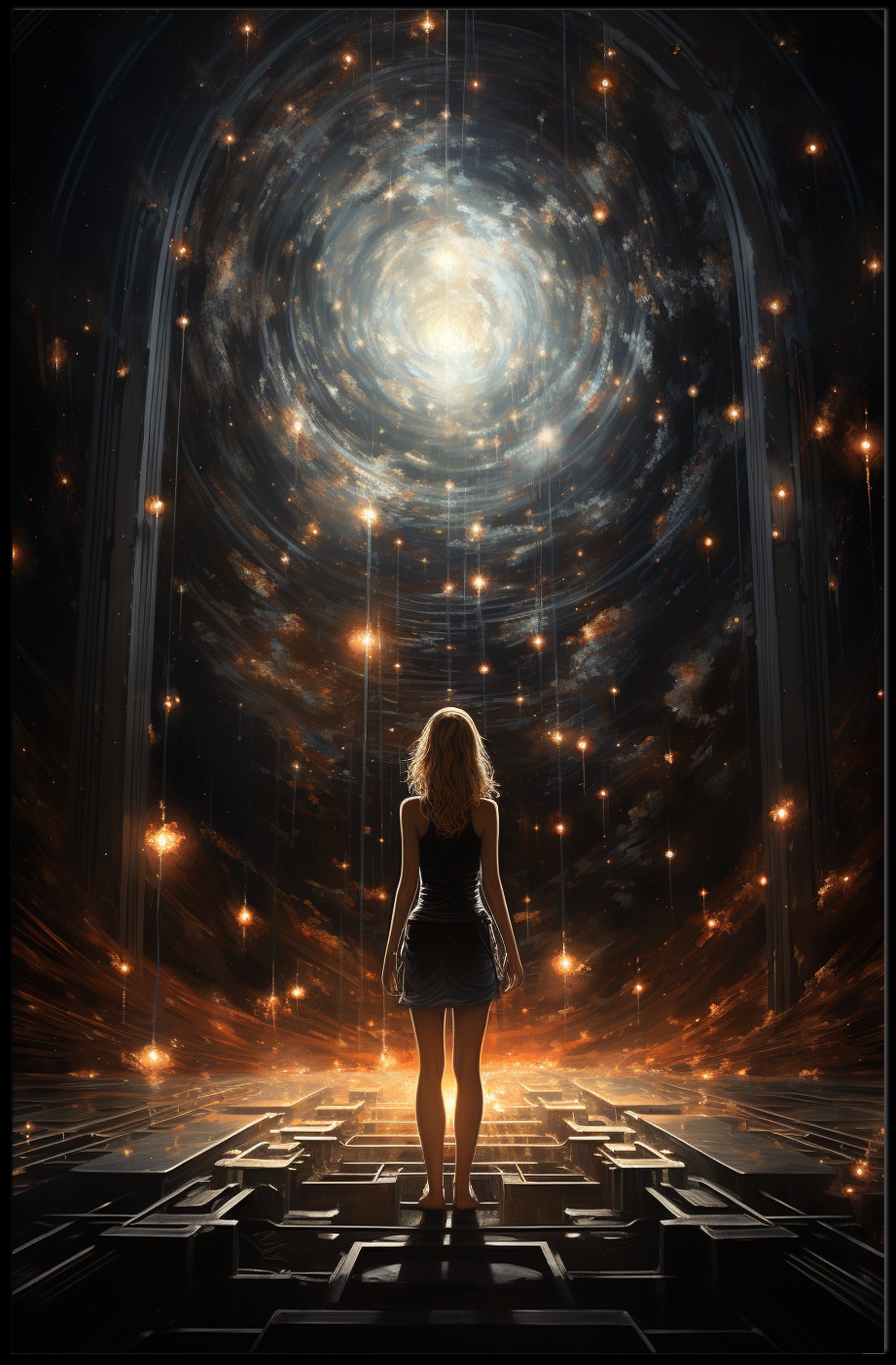 Journey To The Cosmic Vortex Poster PosterGoat