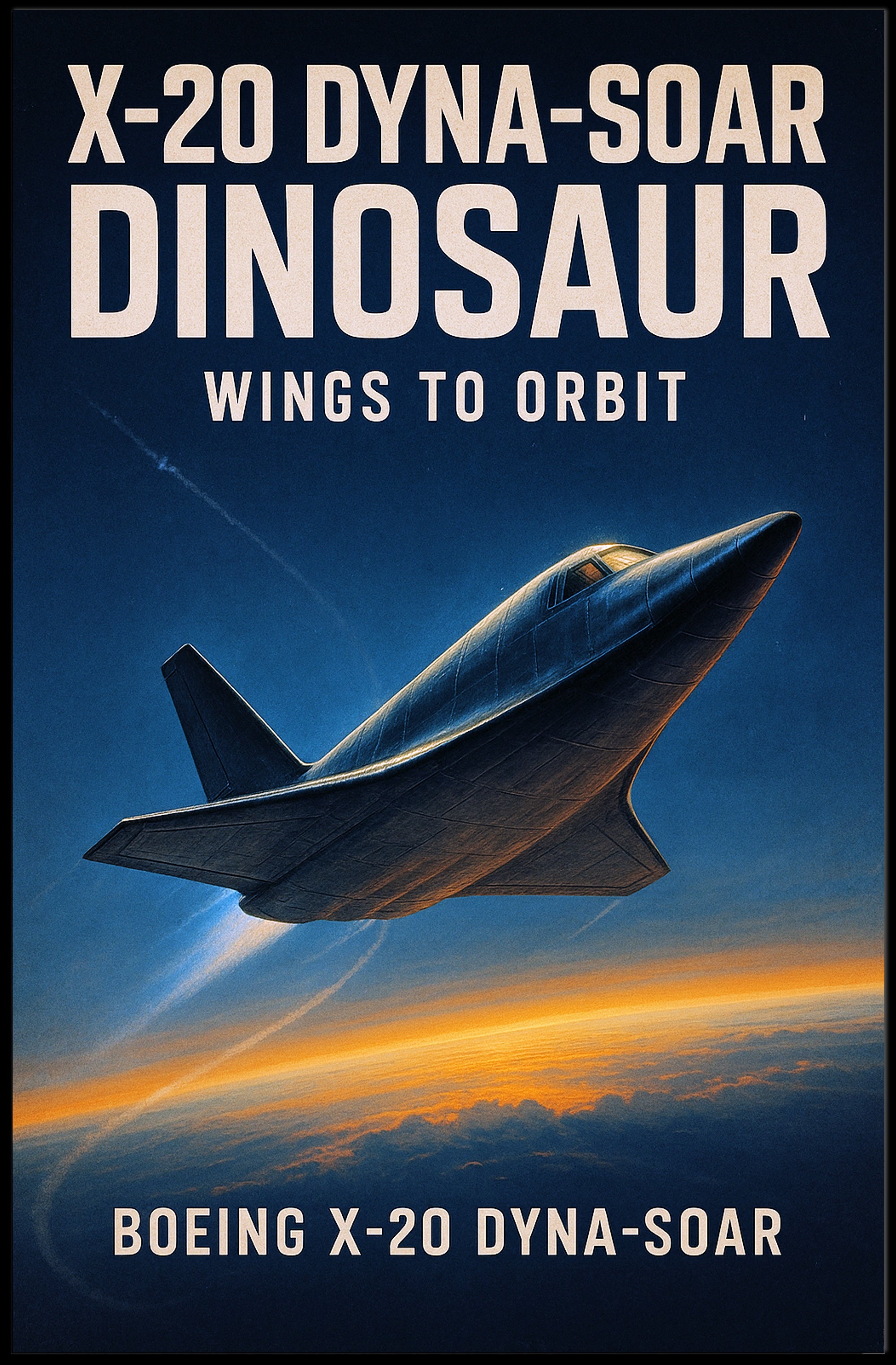 Boeing X-20 Dyna-Soar Wings to Orbit Poster PosterGoat