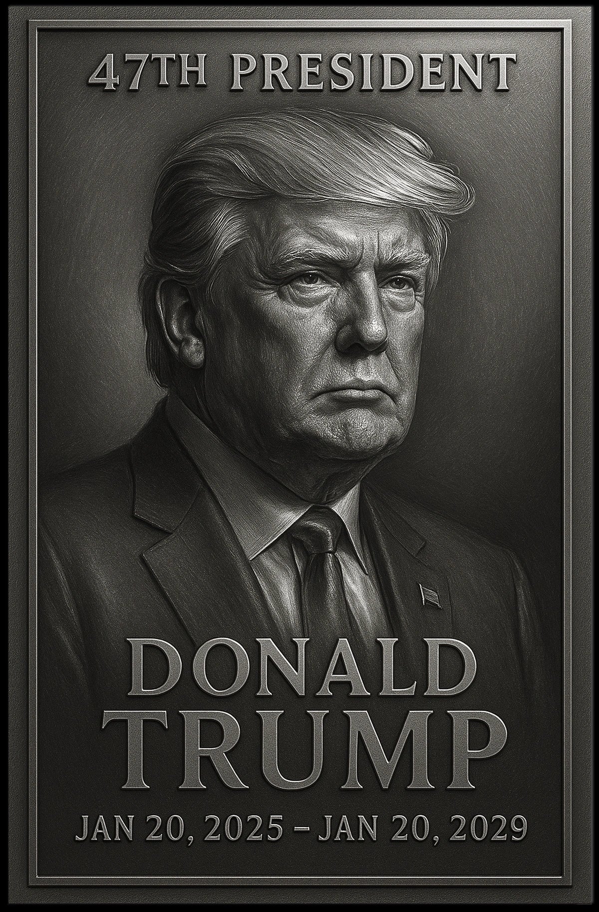 Donald Trump 47th President Poster
