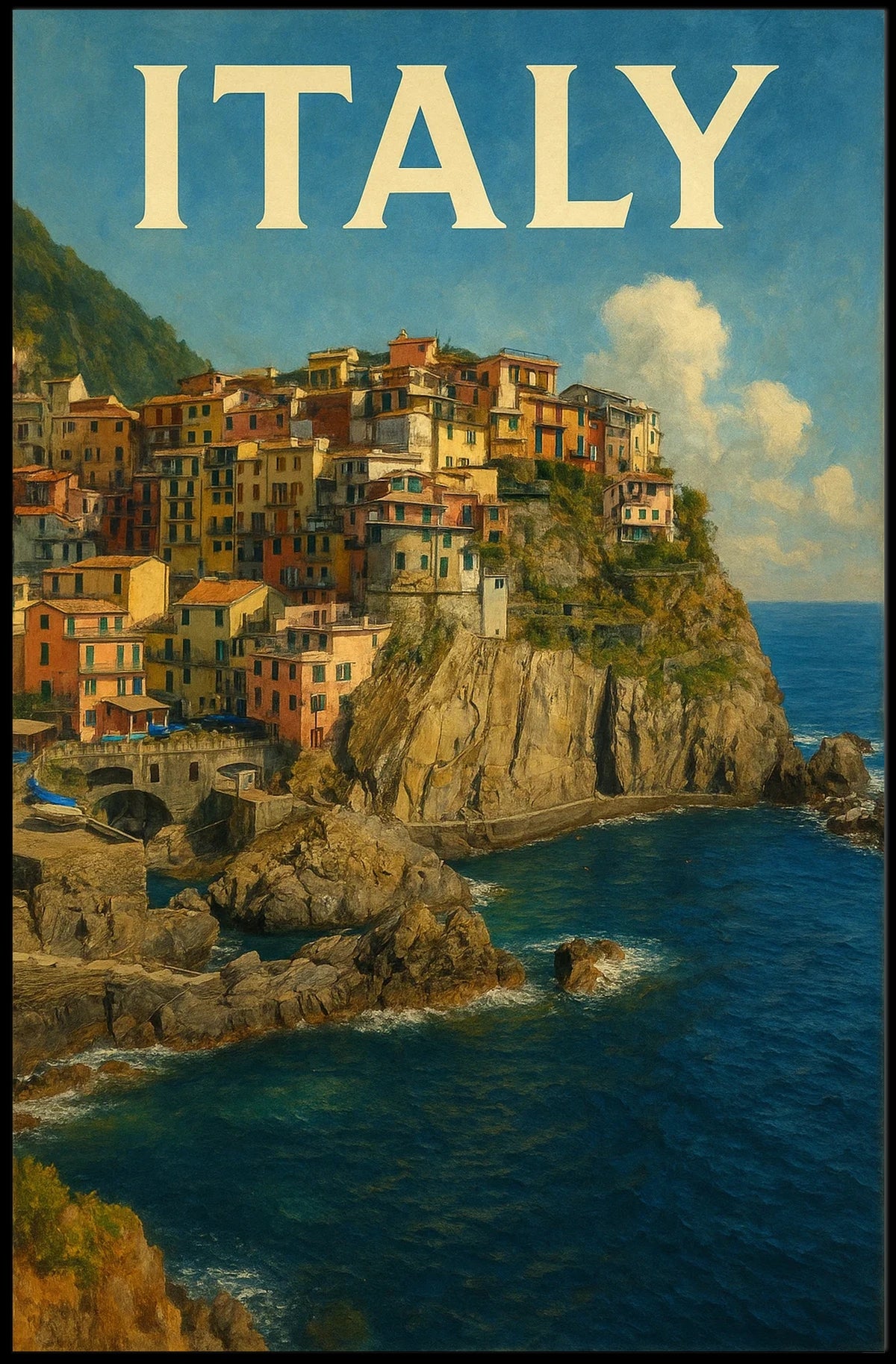 Italy Coastal Beauty Poster