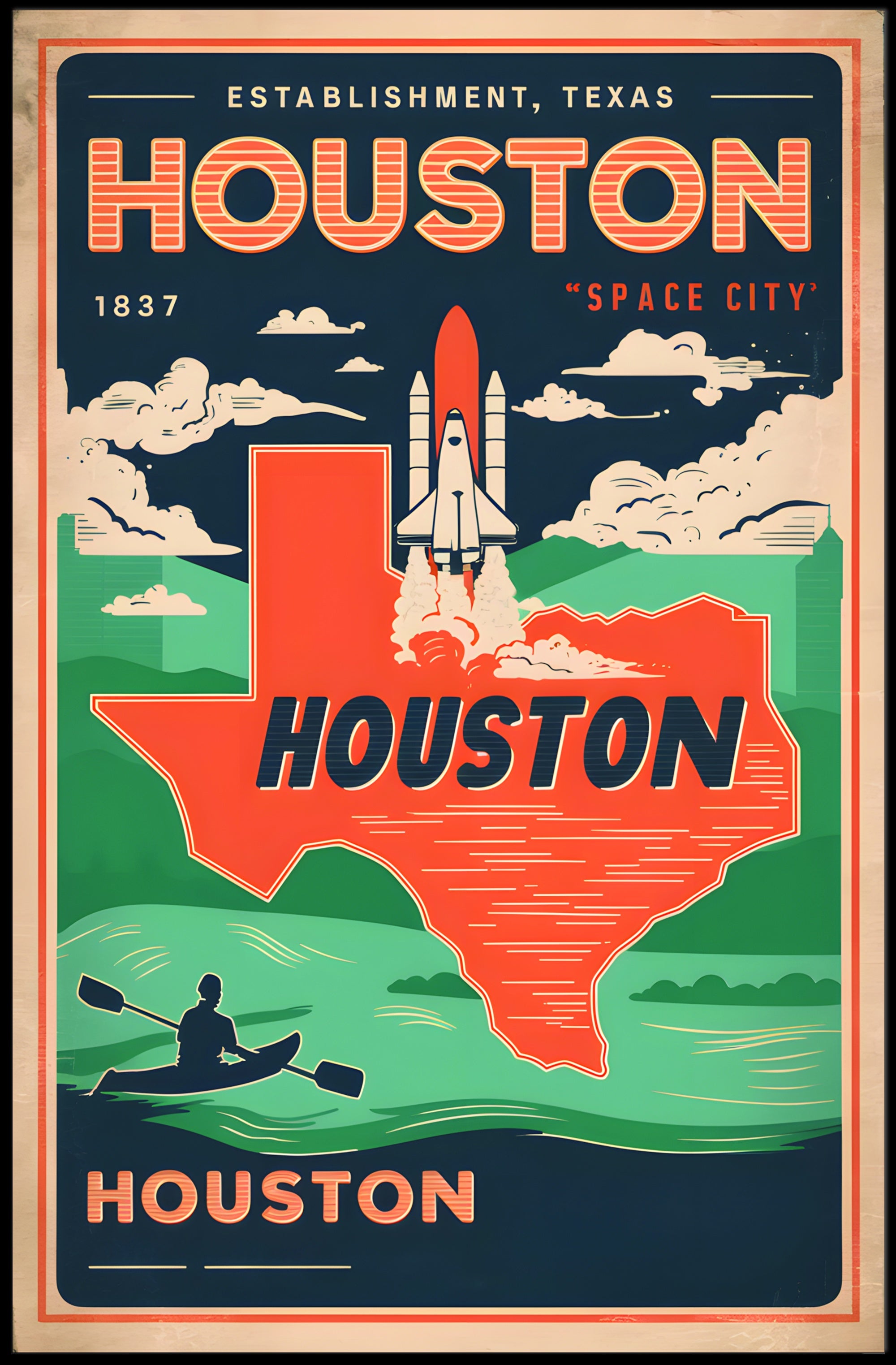 Houston: Space City Poster