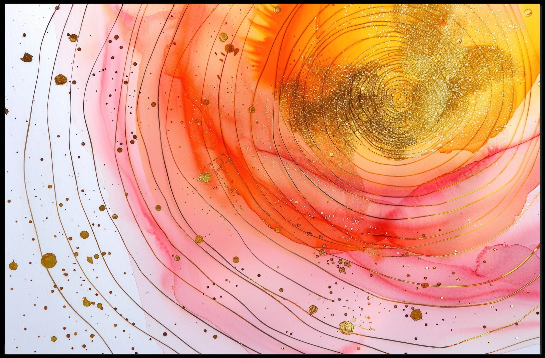 Radiant Abstraction Poster