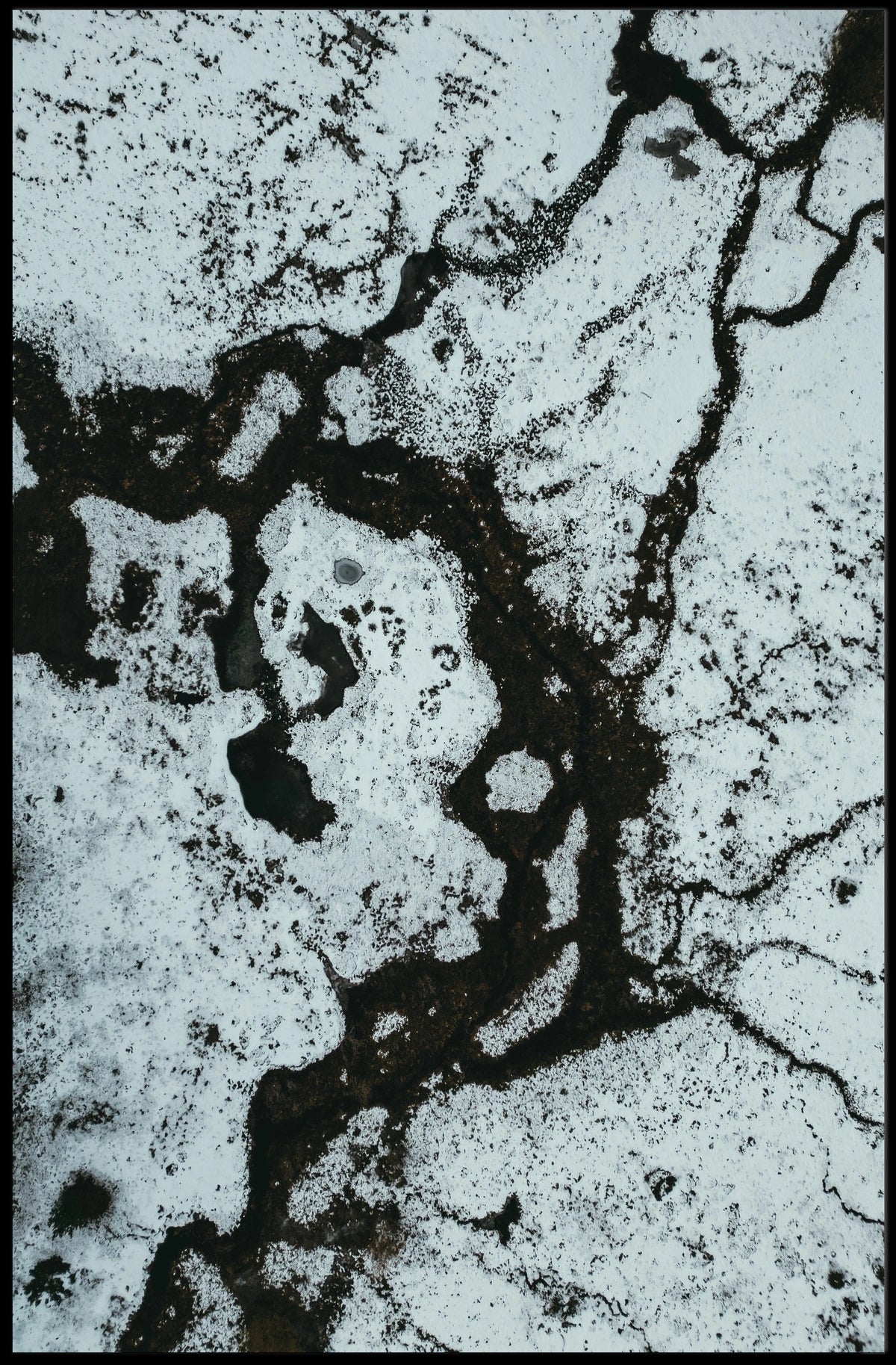 Abstract Winter Landscape Poster