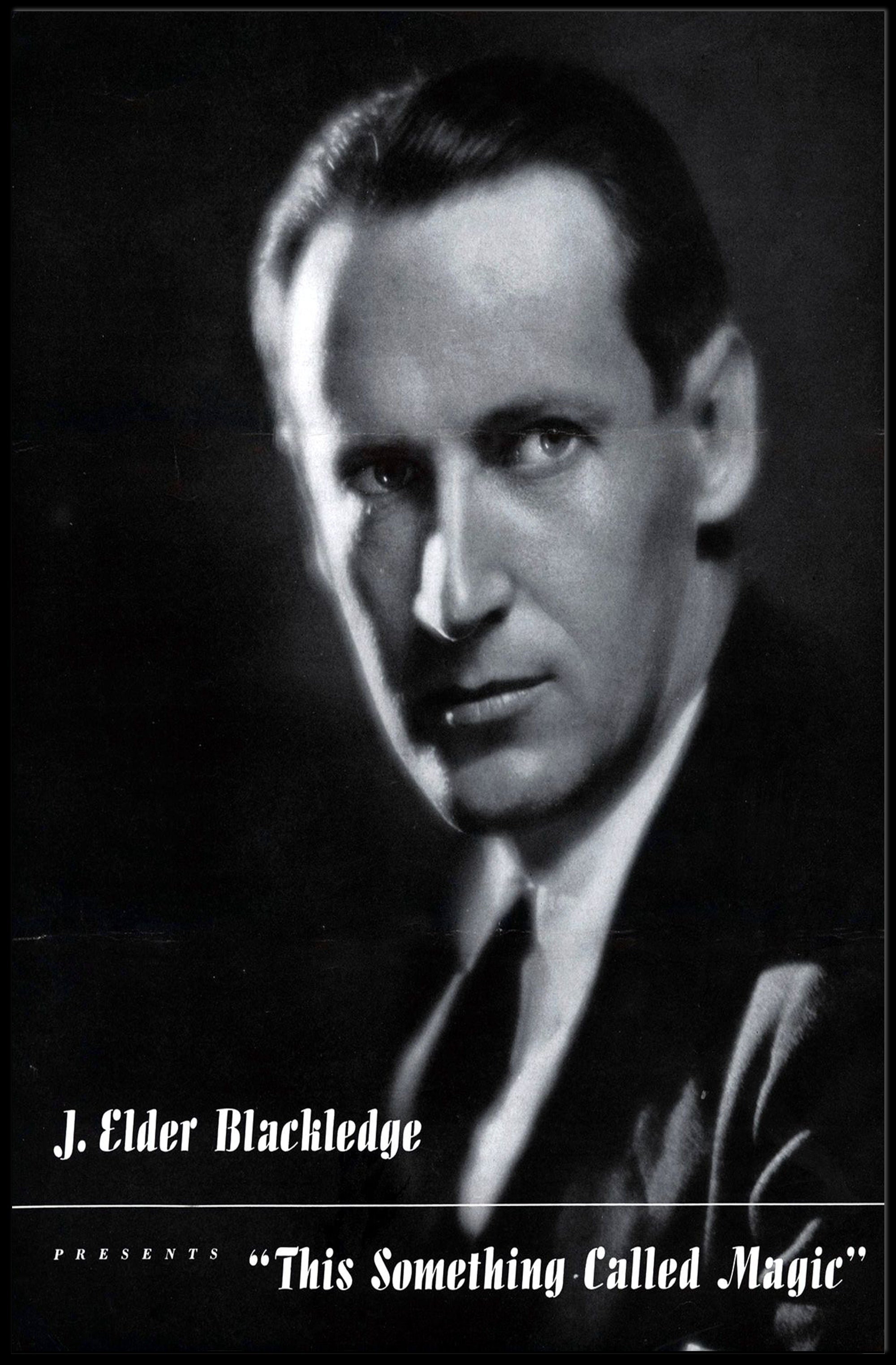 Vintage Magician Portrait from 1930s-50s Cultural Poster