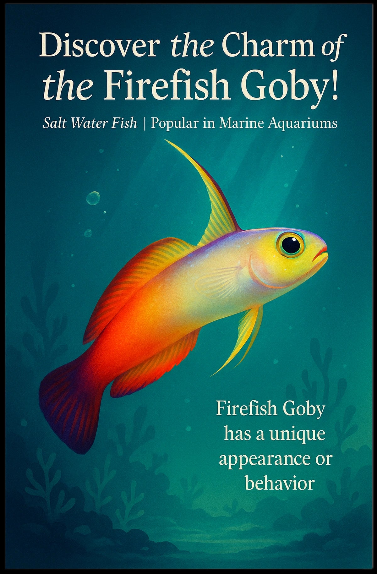 Discover The Charm Of The Firefish Goby Poster