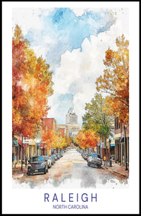 Autumn in Raleigh Poster PosterGoat