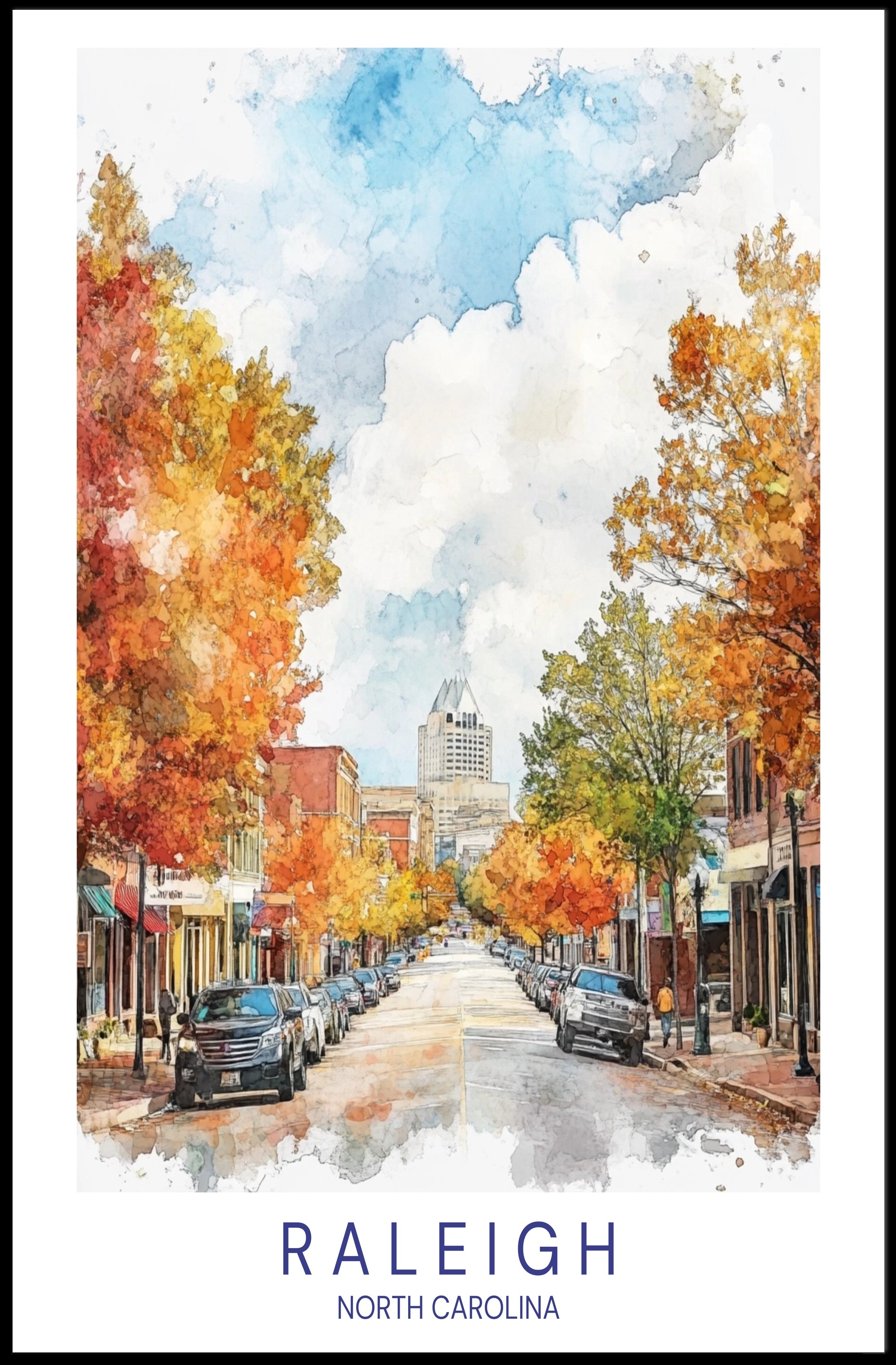 Autumn in Raleigh Poster PosterGoat