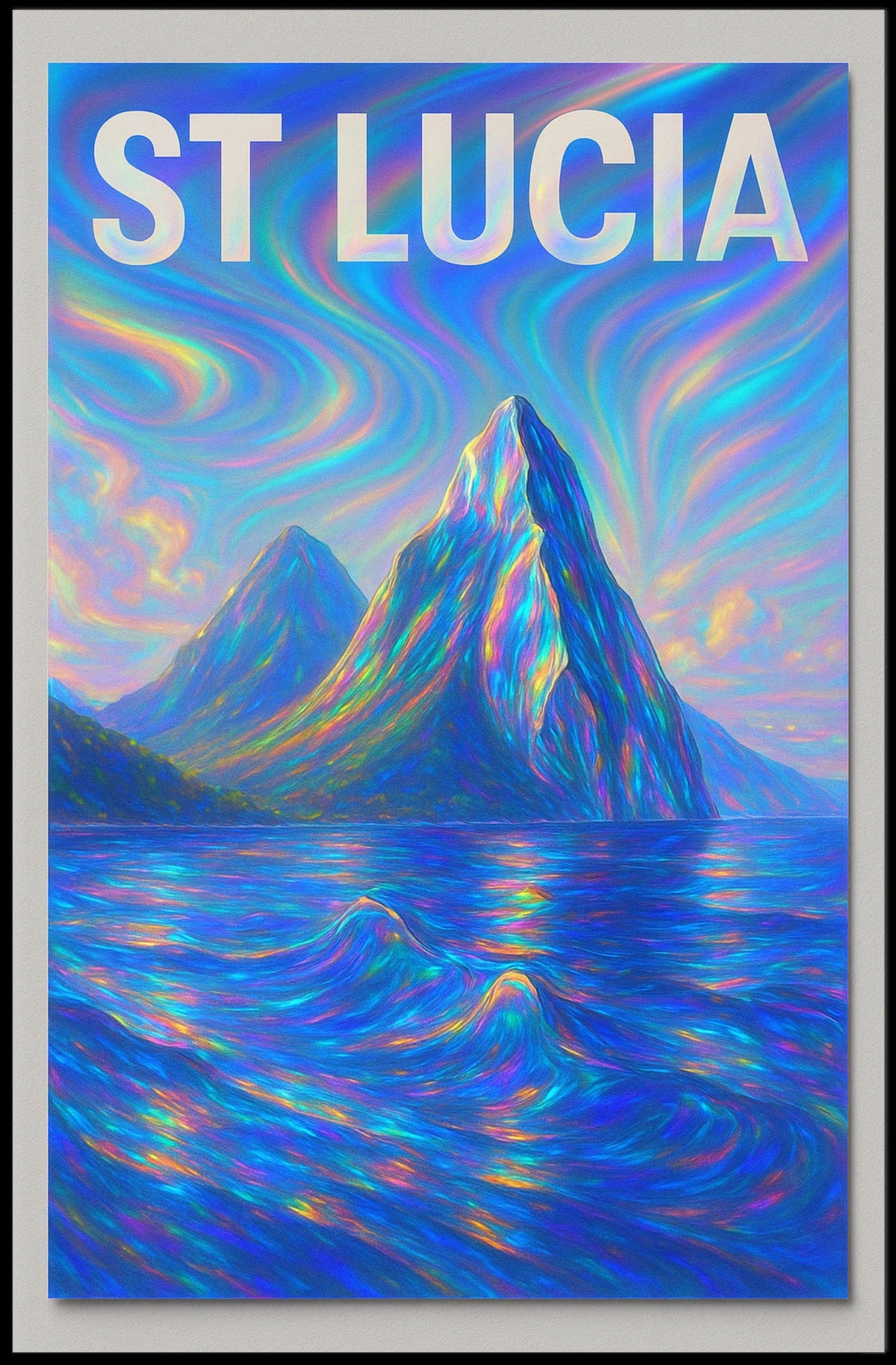 St Lucia Vibrant Landscapes Poster