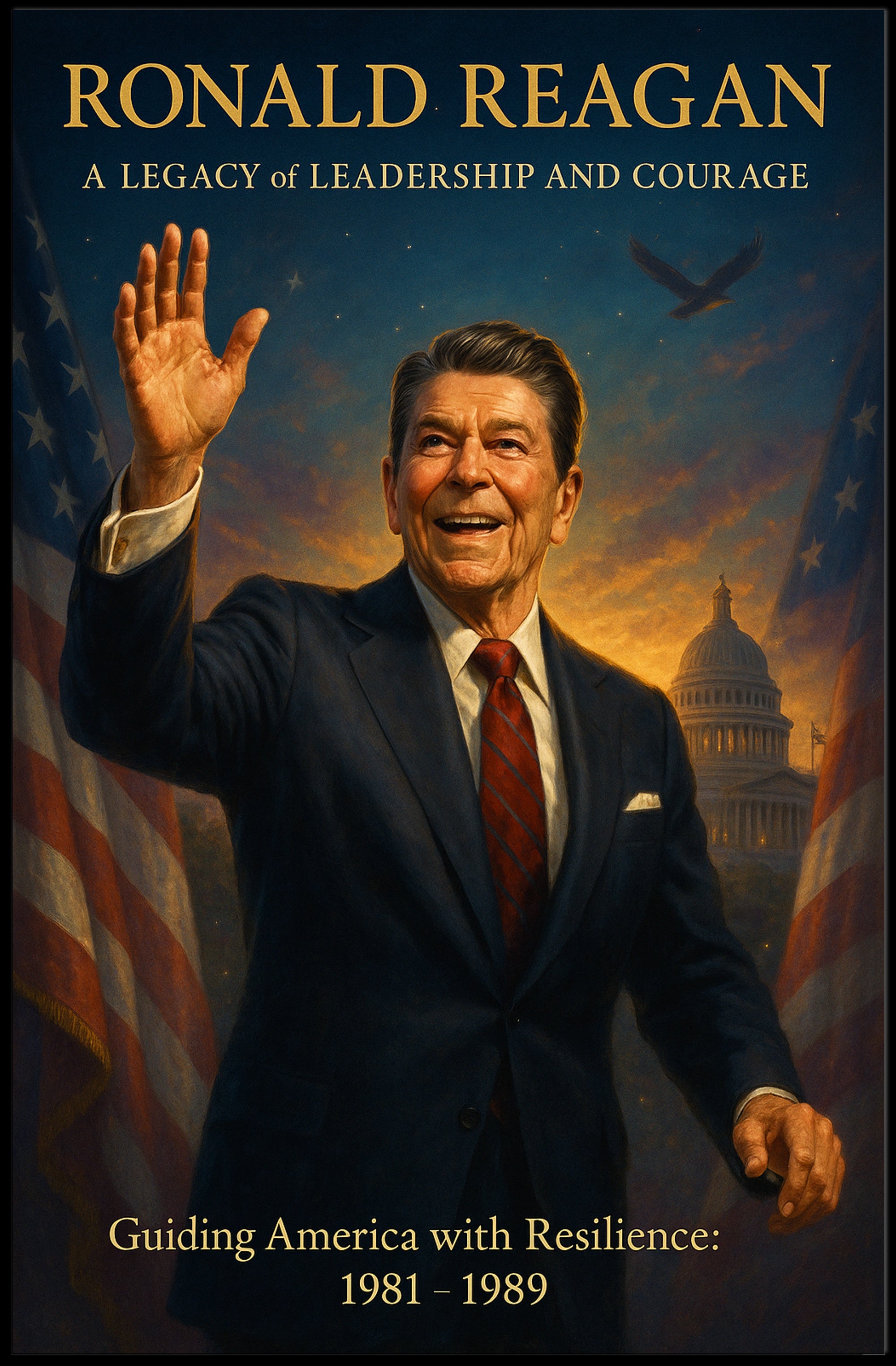Ronald Reagan Inspirational American Presidential Poster