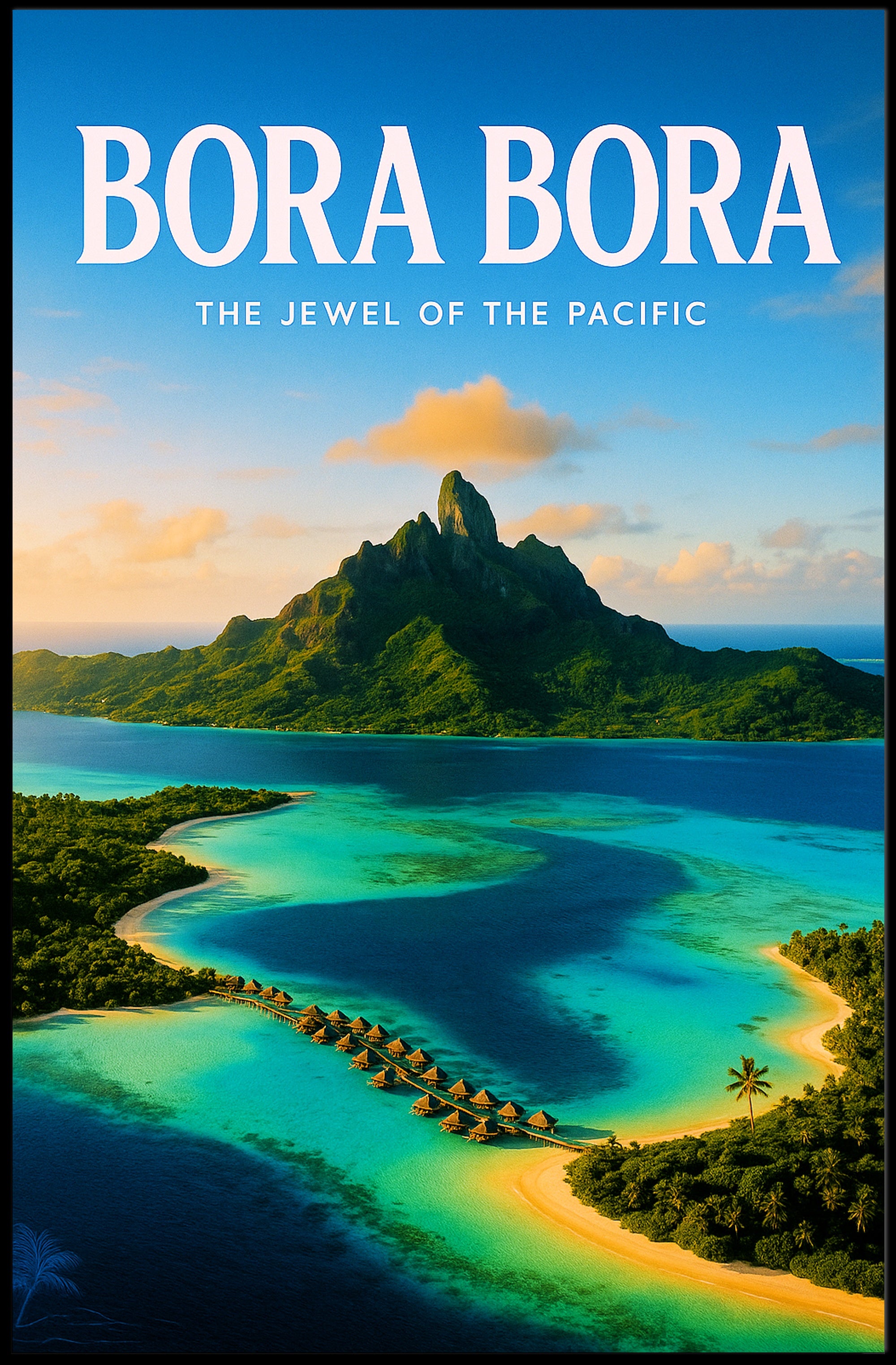 Bora Bora The Jewel of the Pacific Poster PosterGoat