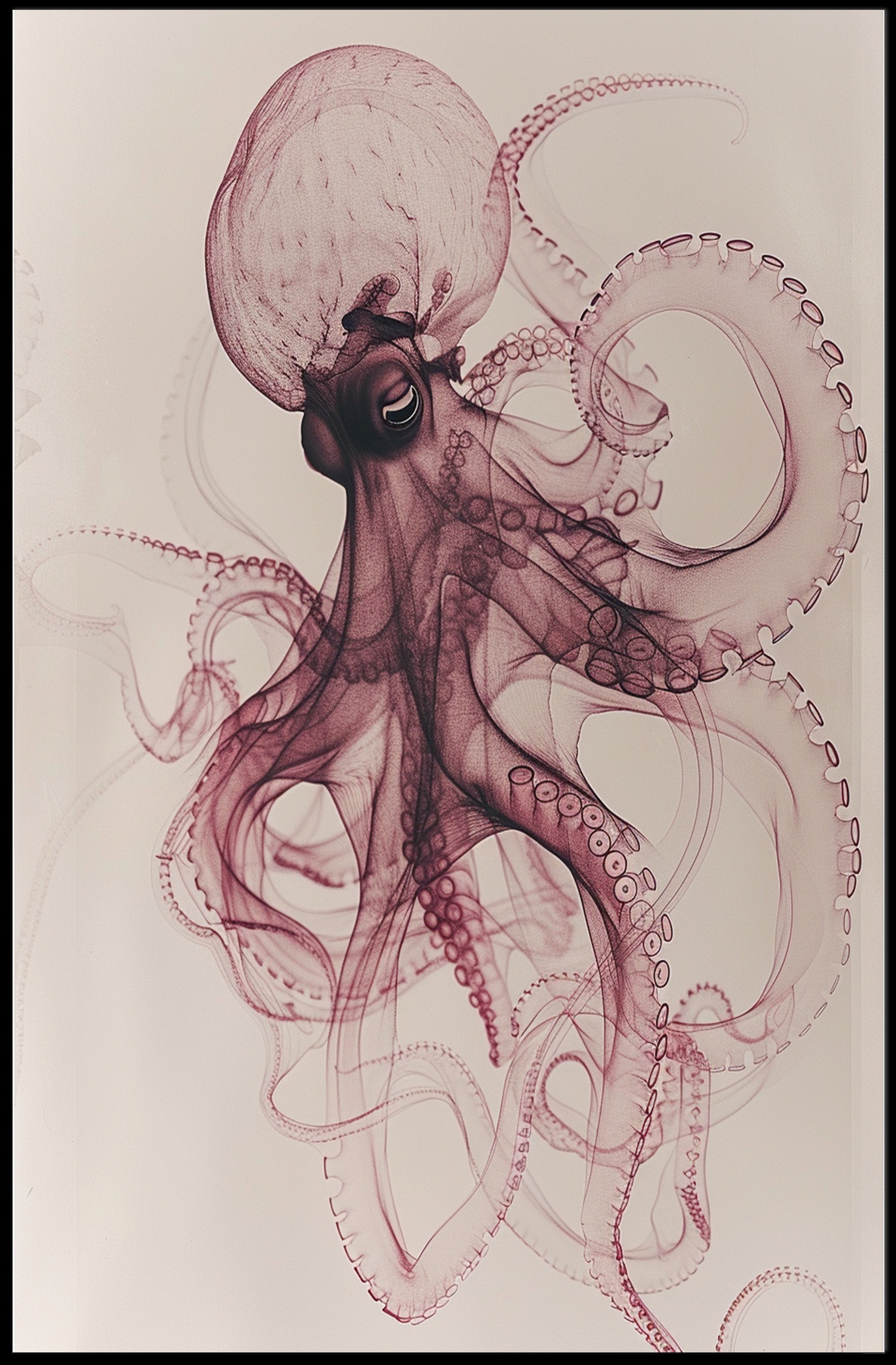 Mesmerizing Octopus Art Poster for Home Decor PosterGoat