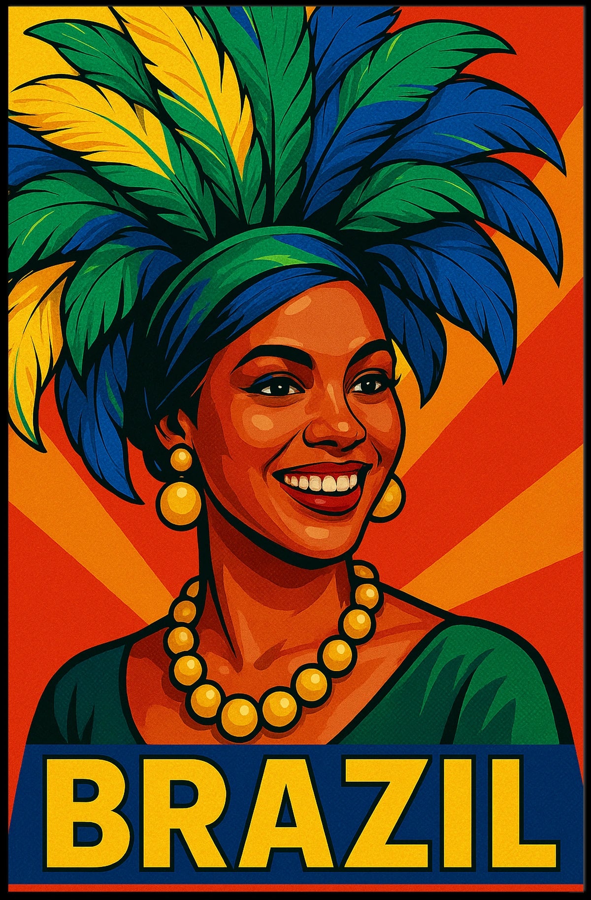 Vibrant Brazil Celebration Poster