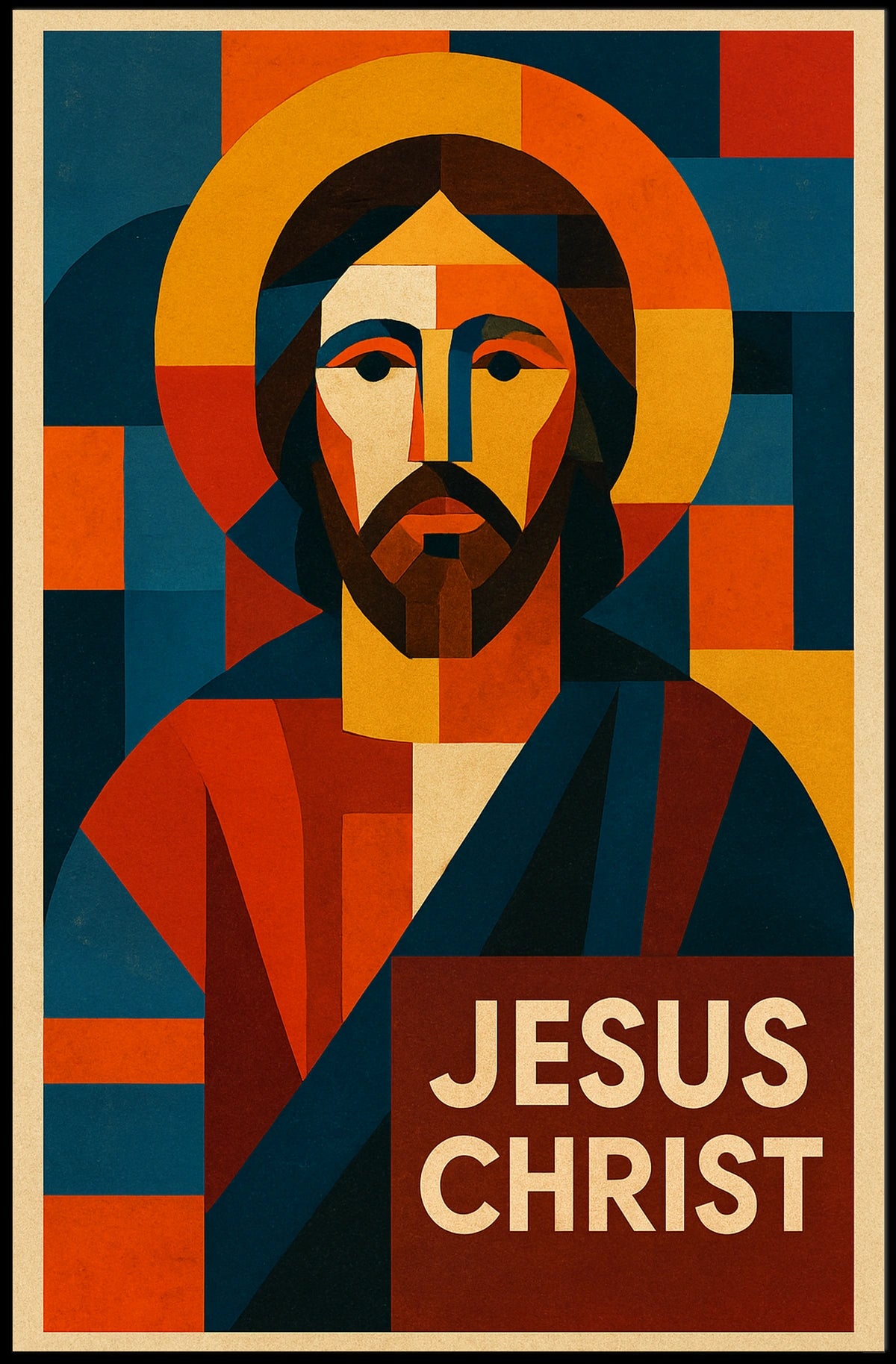 Jesus Christ Modern Icon Modern Poster