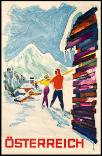 Österreich Winter Adventure Poster PosterGoat