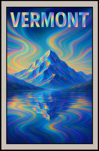Vermont Mountain Reflection Poster