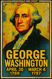 George Washington Pop Art Patriotic Poster Print