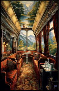 Luxurious Train Journey Poster