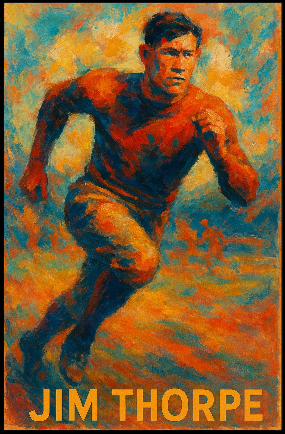 Jim Thorpe Athletic Icon Poster