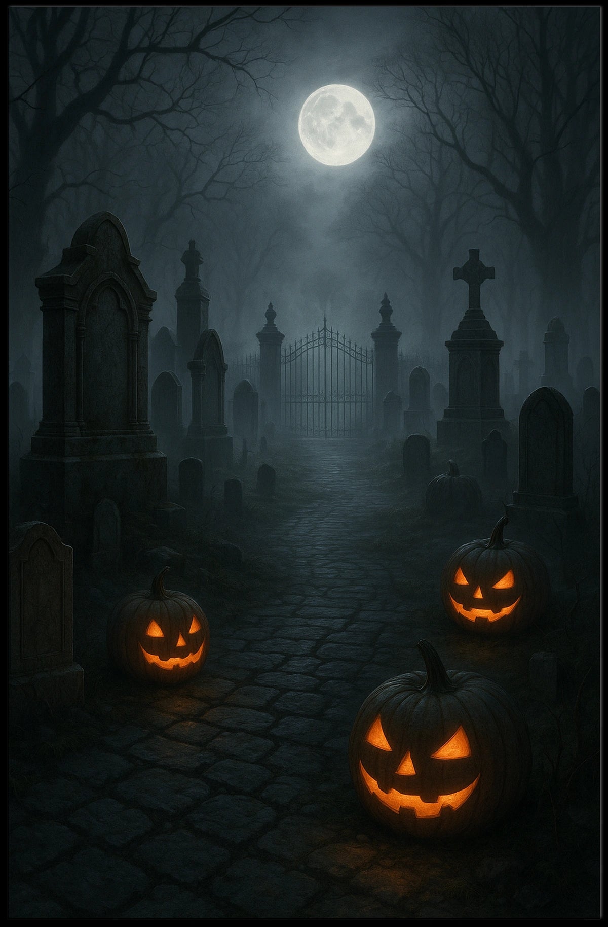 Haunted Halloween Night Poster