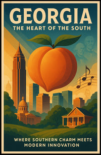 Georgia The Heart Of The South Poster