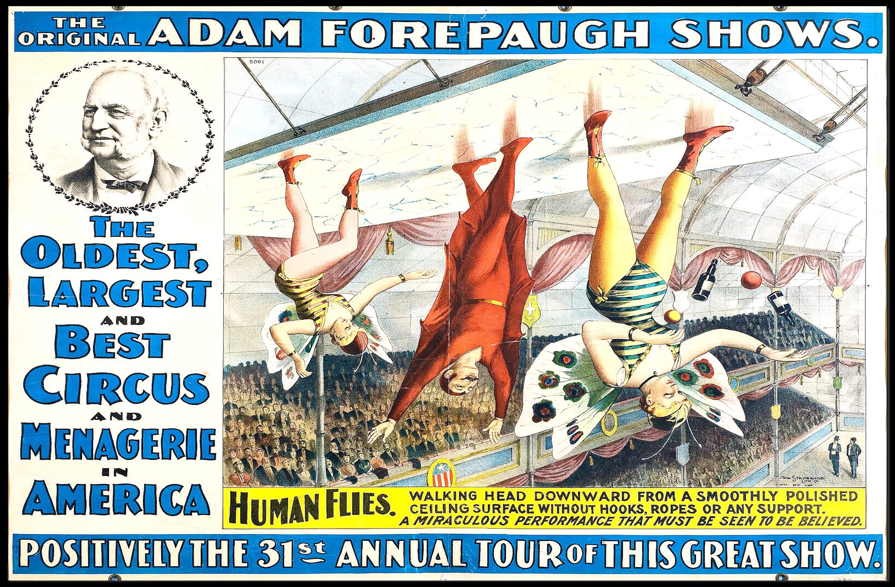 Adam Forepaugh Shows – 31st Annual Tour Poster
