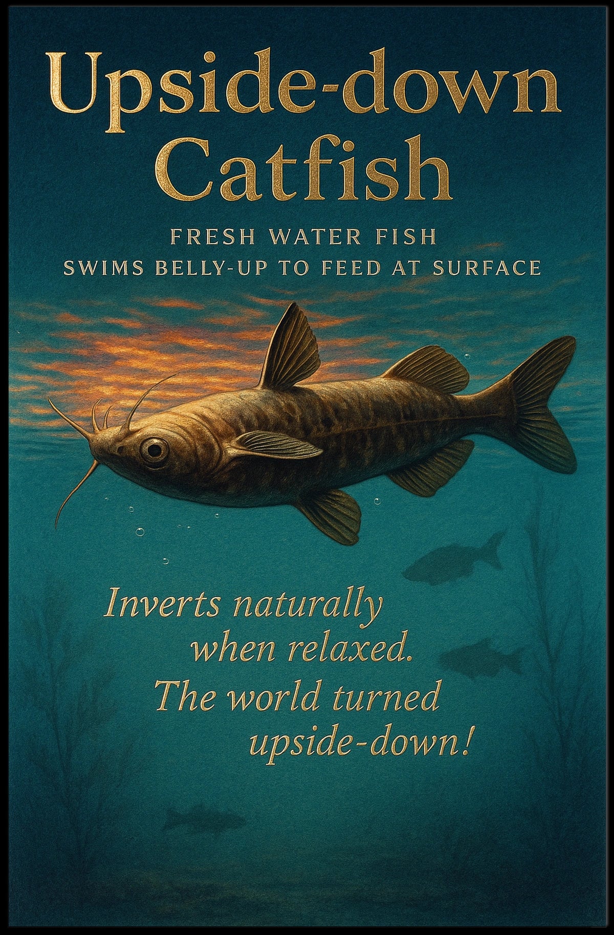 Upside-down Catfish Poster