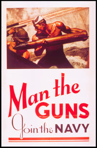 Navy Strength Propaganda: Vintage WWII Recruitment Poster