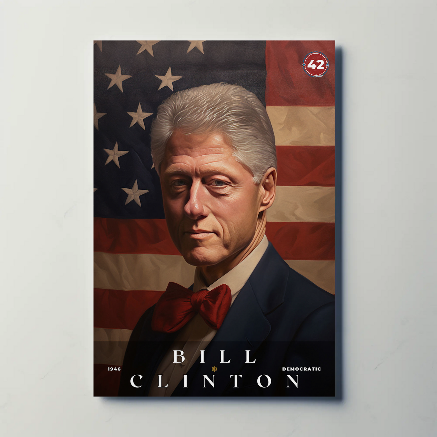 Bill Clinton 42nd President Of The United States Portrait