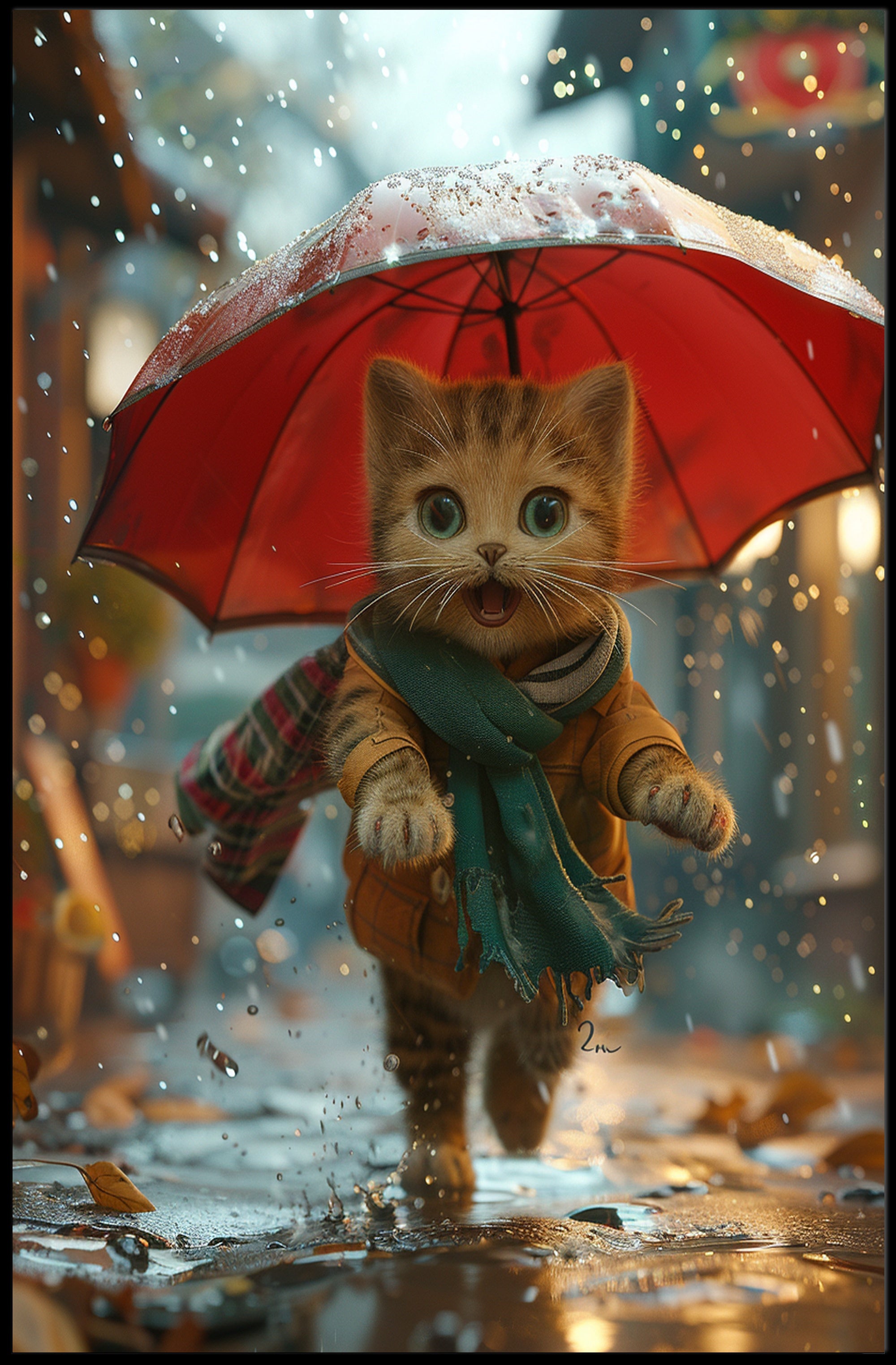 Rainy Day Adventure Wall Art Poster for Home Decor PosterGoat