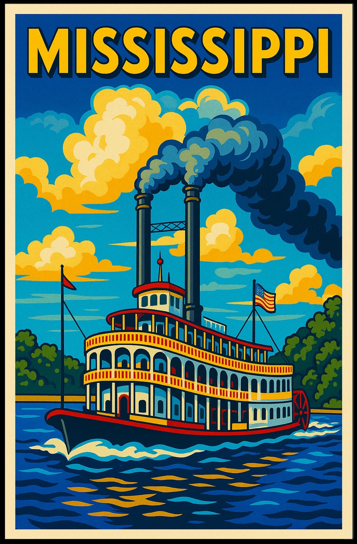 Mississippi Riverboat Adventure Poster