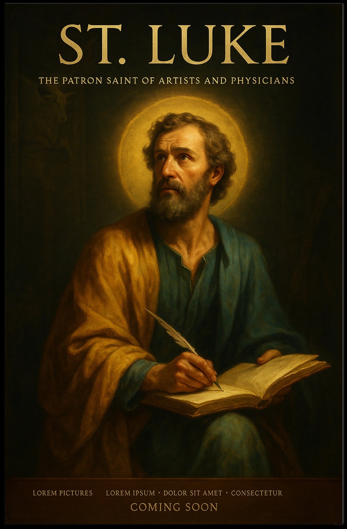 St. Luke The Patron Saint of Artists and Physicians Poster