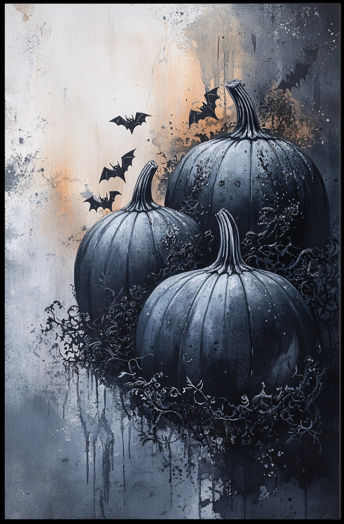 Halloween Spooky Scene Artistic Abstract or Pop Culture Poster