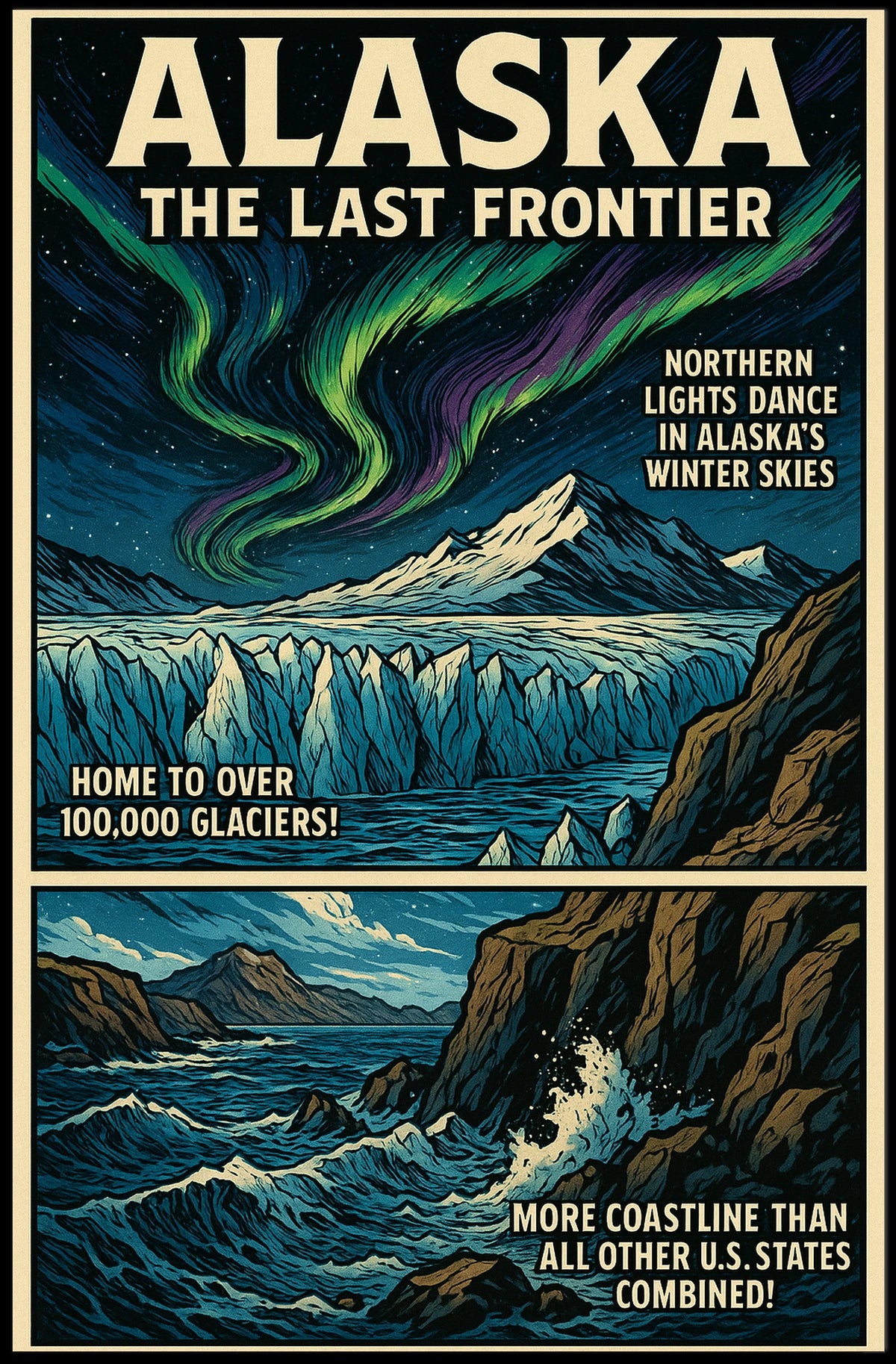 Alaska The Last Frontier Poster