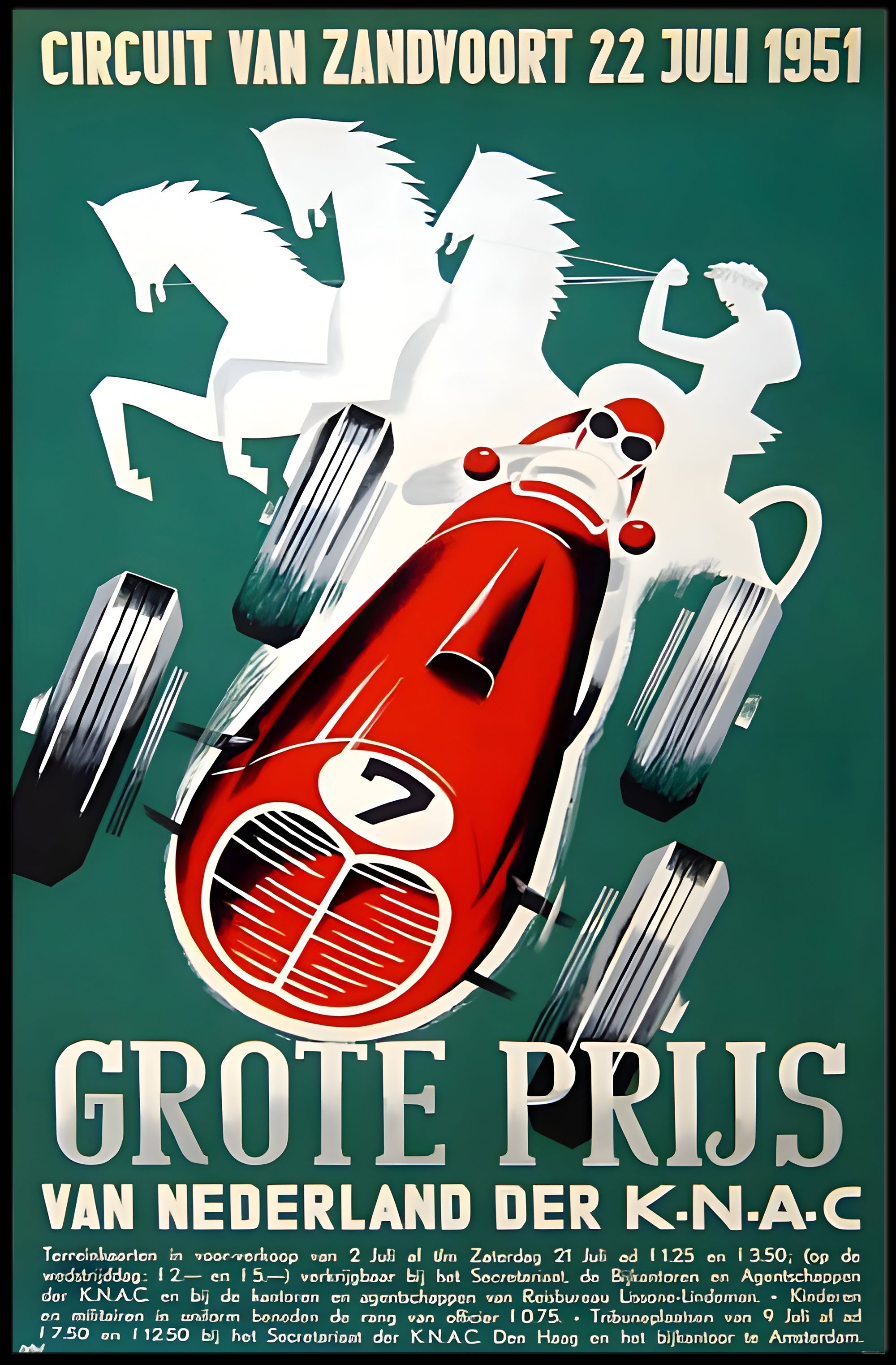 Grote Prijs van Nederland 1951 Poster
