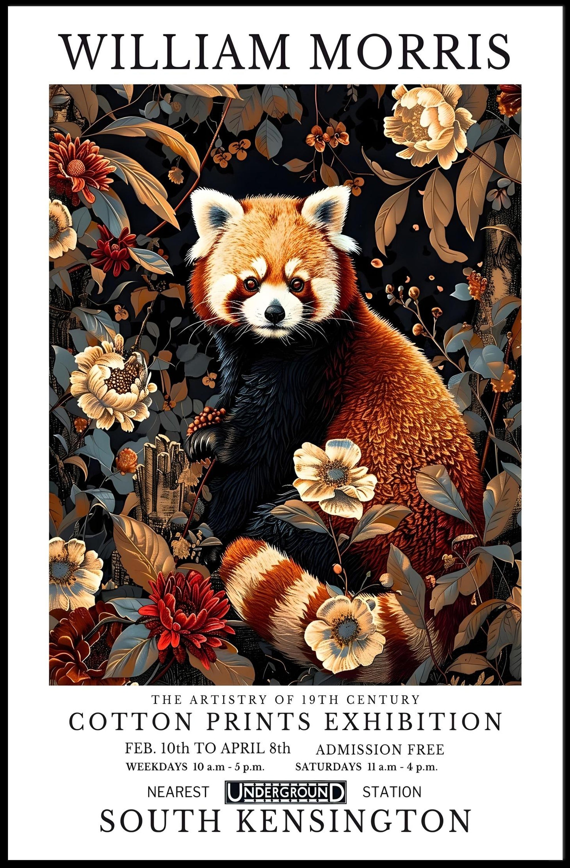 Cotton Prints Exhibition: Vintage Artistic Poster