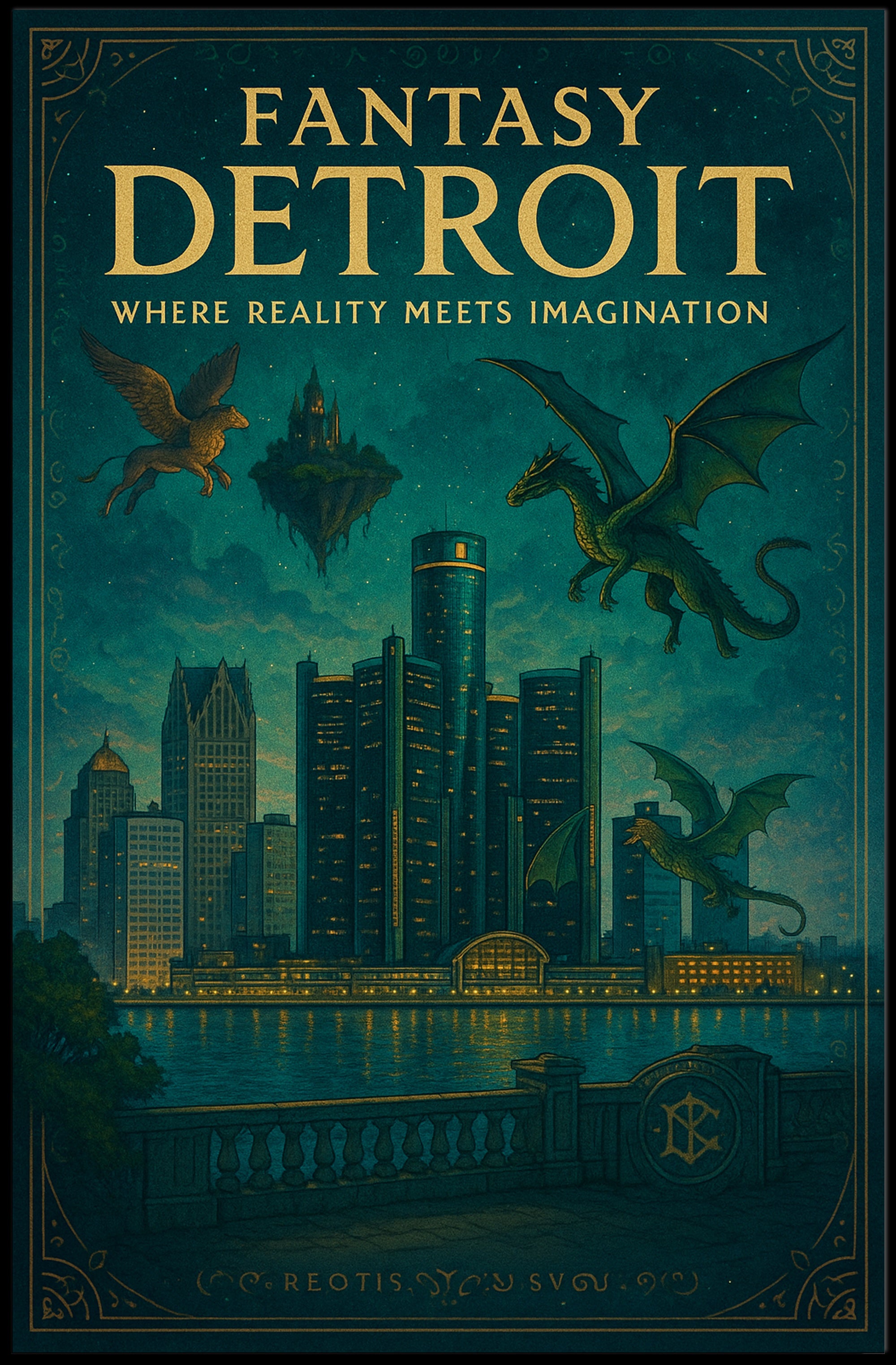 Fantasy Detroit Poster