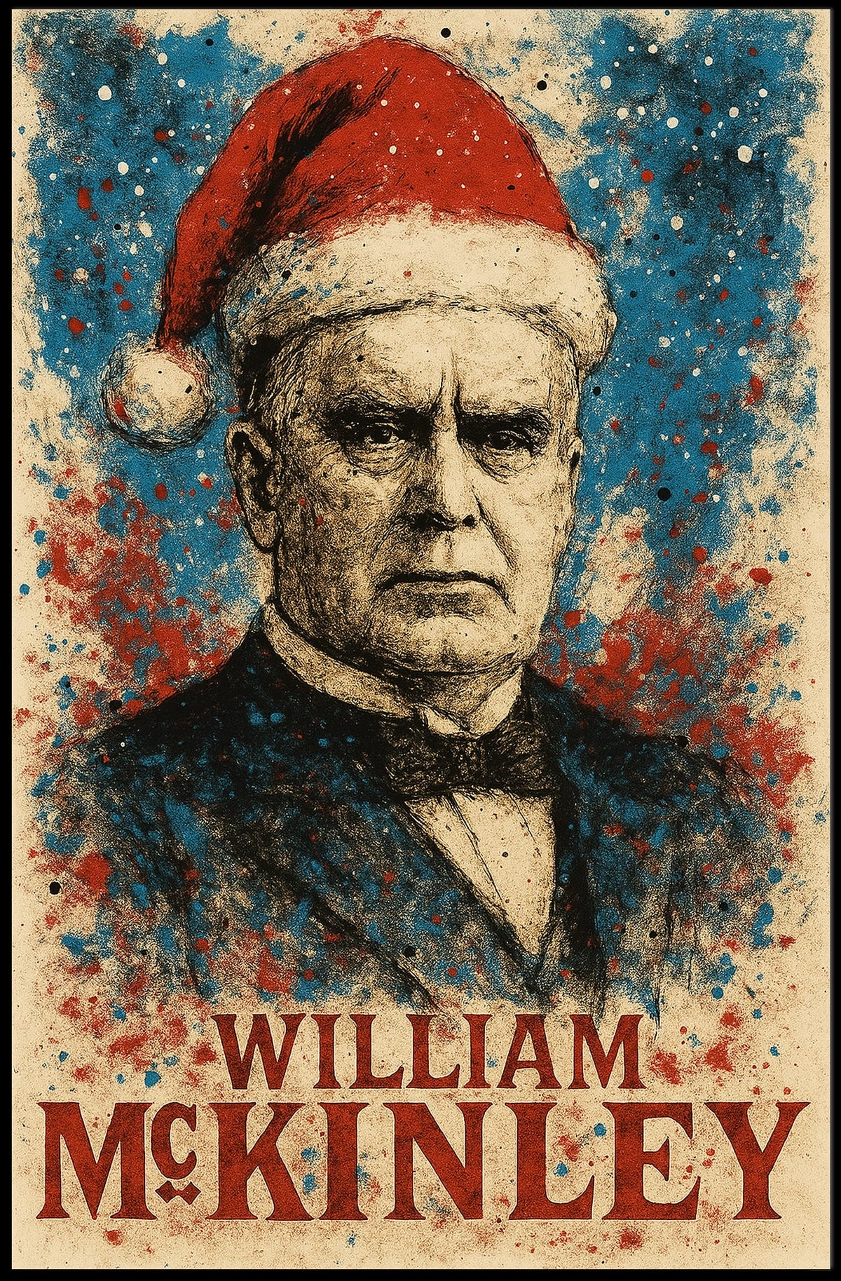 William McKinley 25th President of the United States Christmas SeriesPoster