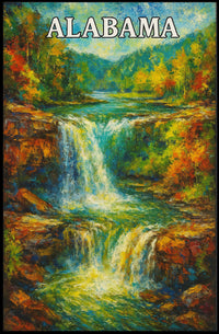 Alabama Waterfall Poster