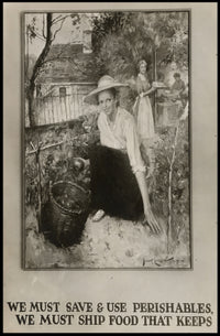 Vintage Wartime Propaganda Poster: Patriotic Resource Management Art PosterGoat