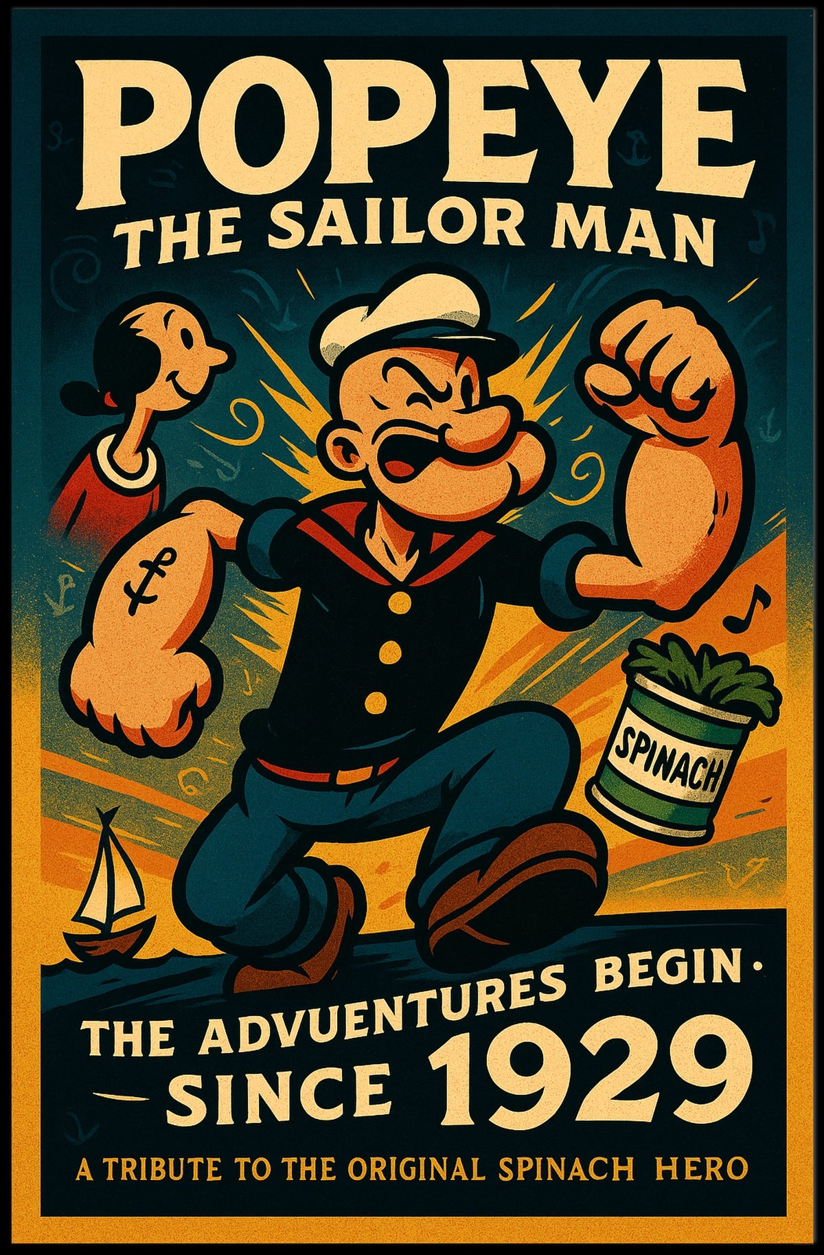 Popeye 1929 Art Poster POP-16