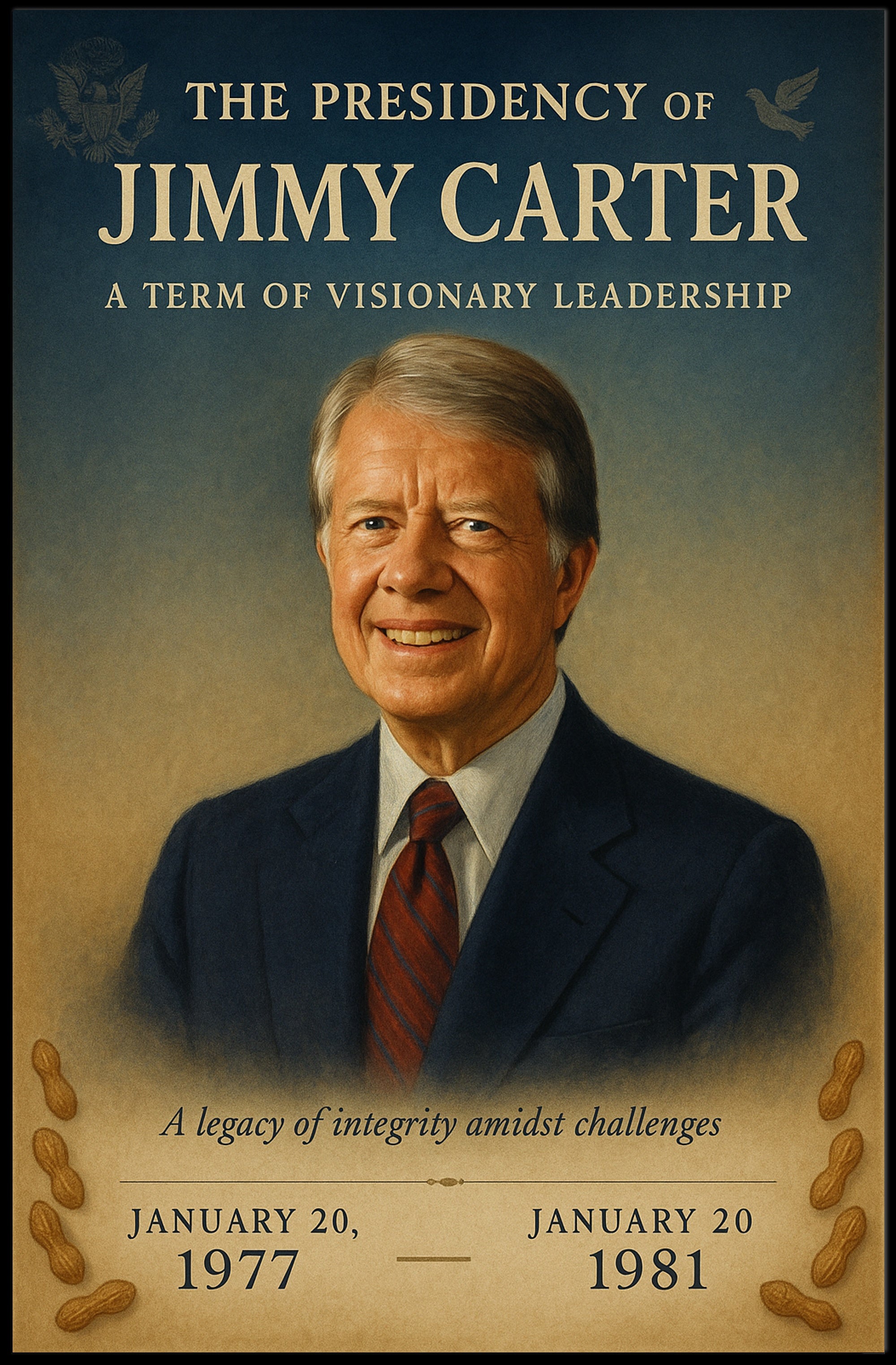 Jimmy Carter Presidential Tribute Photo Tribute Poster PosterGoat