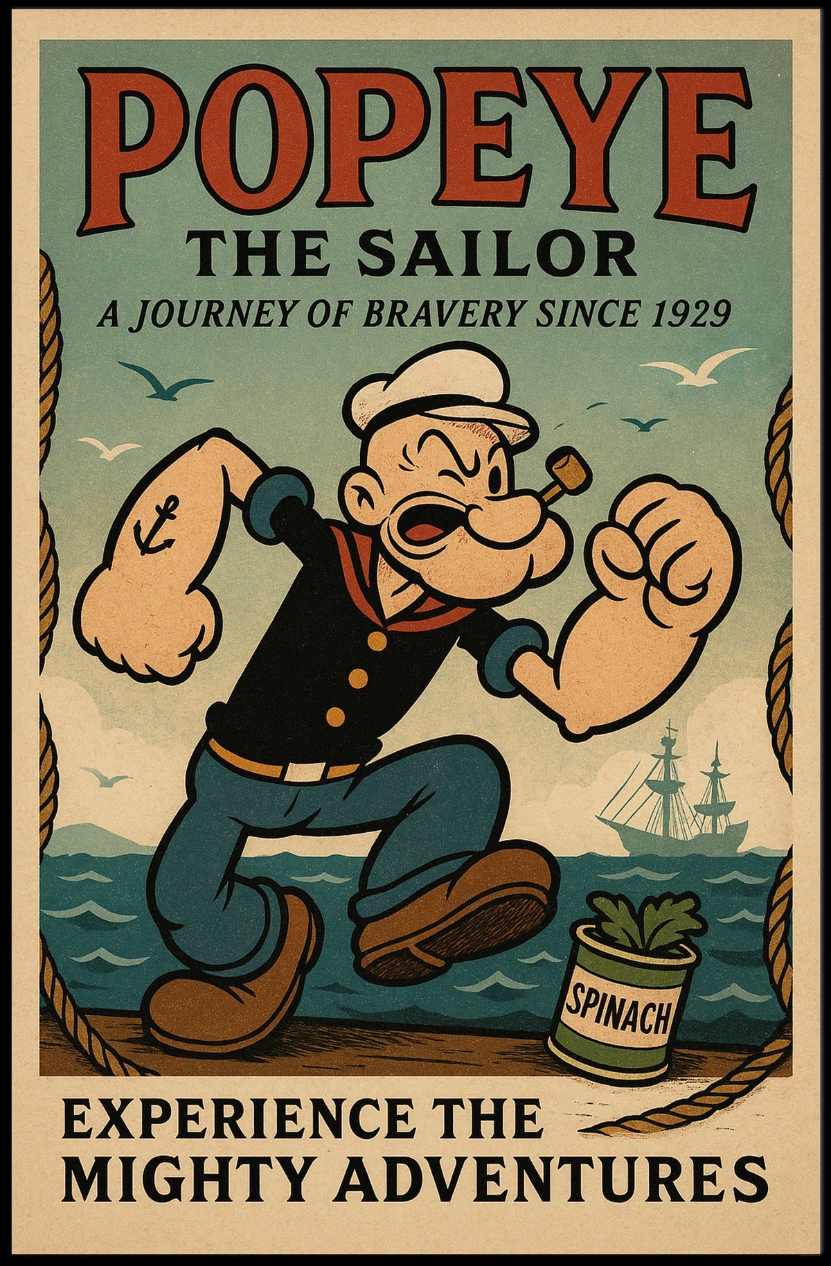 Popeye 1929 Art Poster POP-25