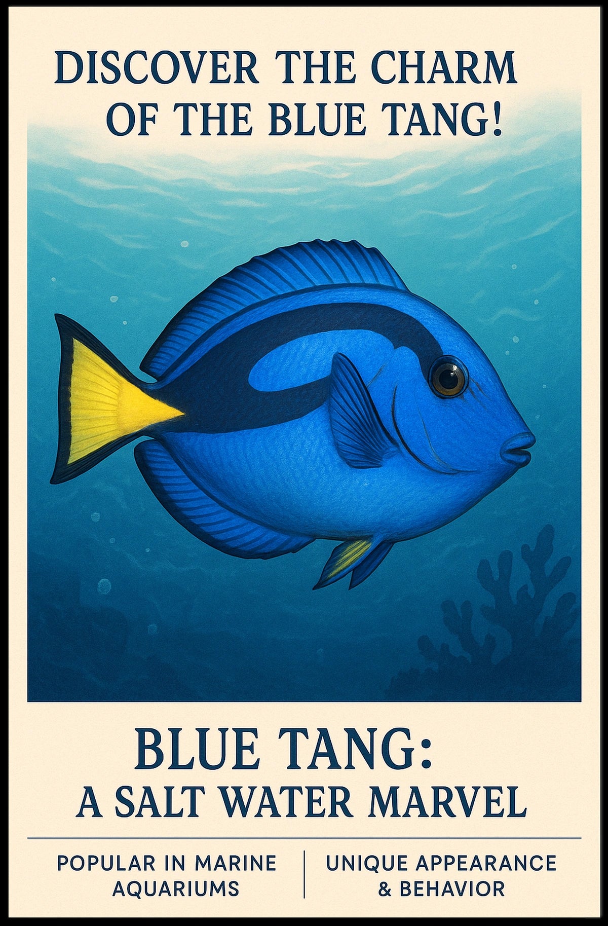 Discover The Charm Of The Blue Tang Poster