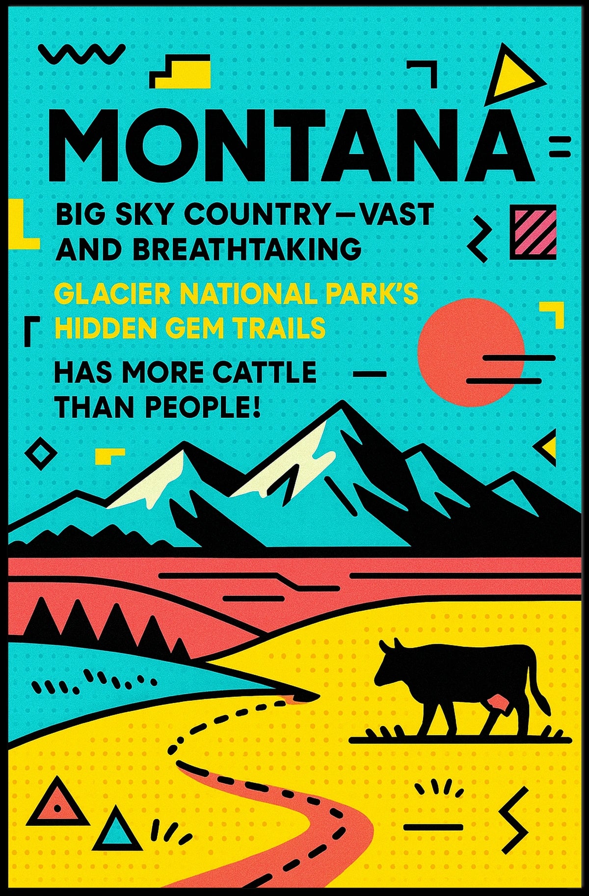 Montana Big Sky Country Poster