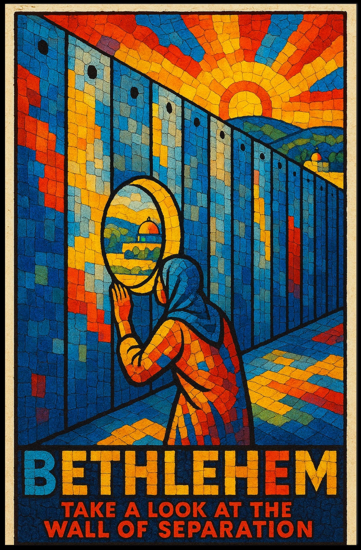 Bethlehem Wall Of Separation Poster