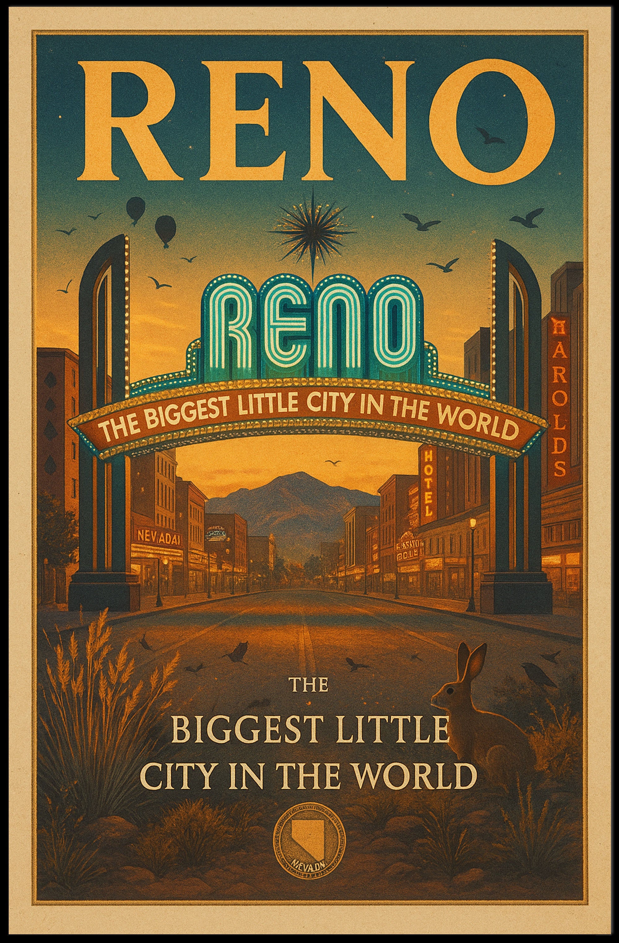 Reno: The Biggest Little City Poster